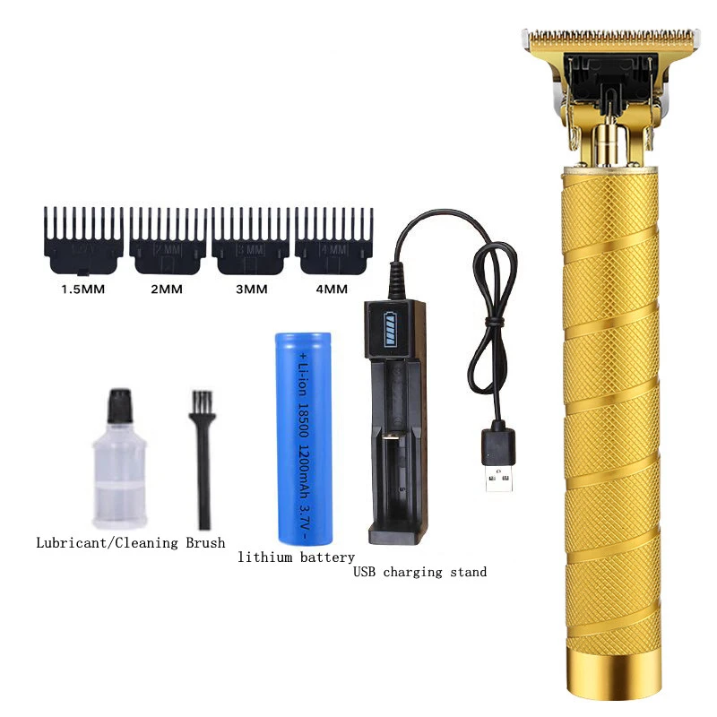 Retro Hair Cut Shaved Head Hair Clipper Supplies Oil Head Electric Clippers Hair Clipper Tool T9