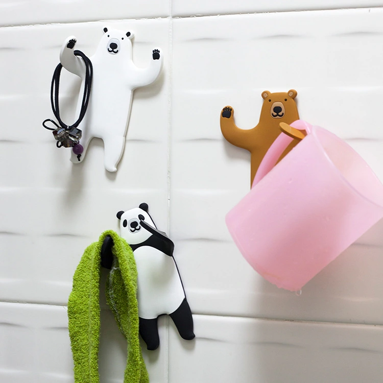 Creative Cartoon Animal PVC Soft Glue Hook