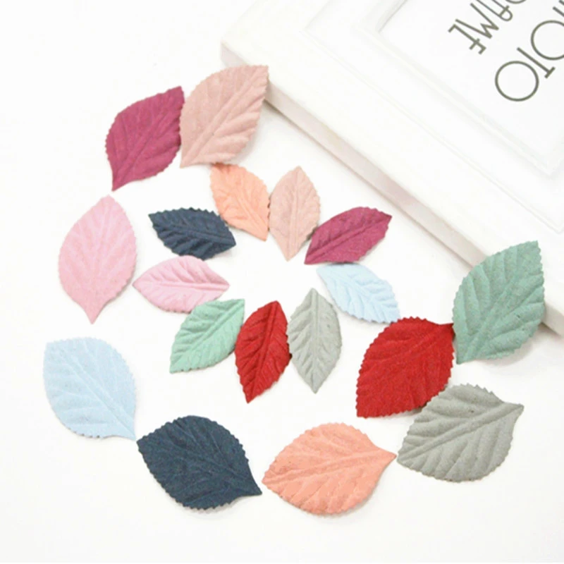 Microfiber Leaf Flower Piece Handmade Diy Headdress Hair Accessories Accessories