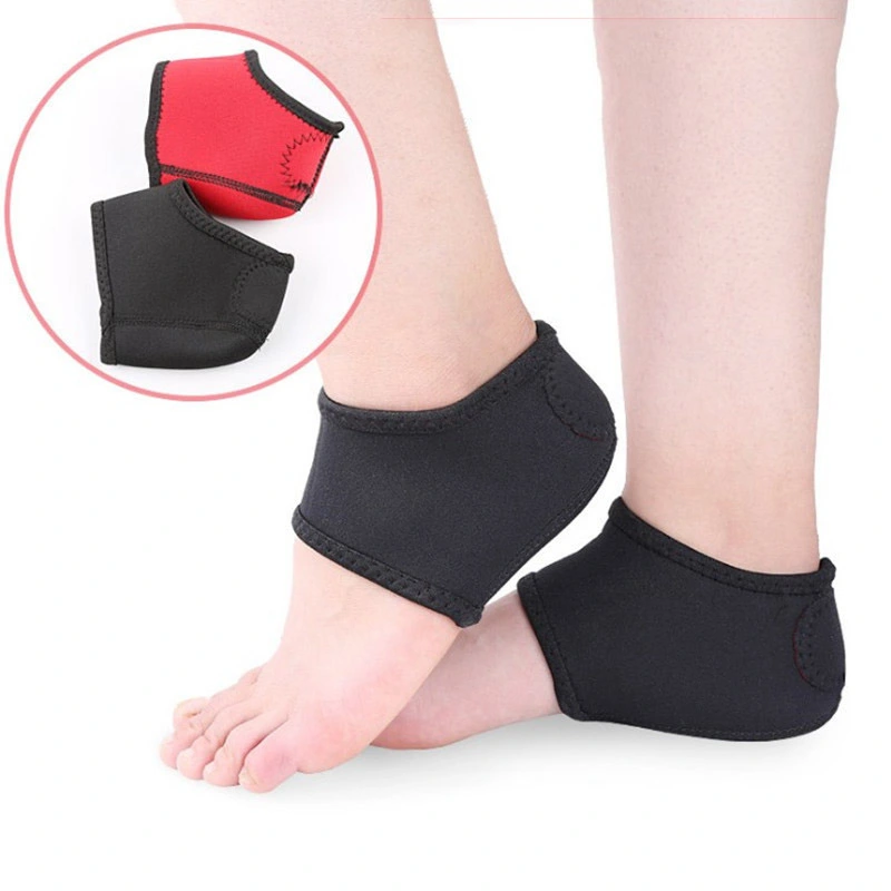 Foot Protection Black And Red Heel Socks