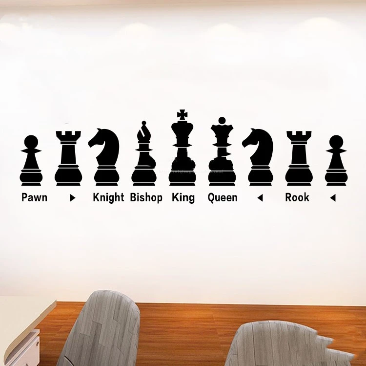 Chess Club Team Background Wall Stickers