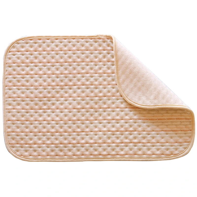 Natural Colored Cotton Baby Changing Pads Are Waterproof And Breathable