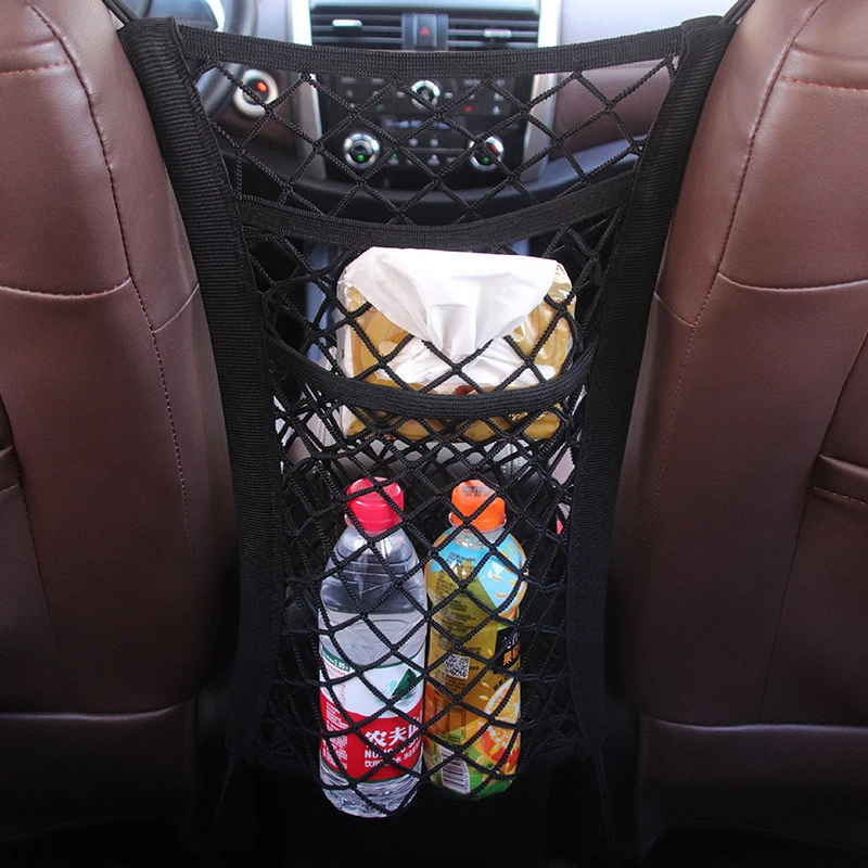 Car Seat Storage Net Bag Universal Double-layer Storage Net