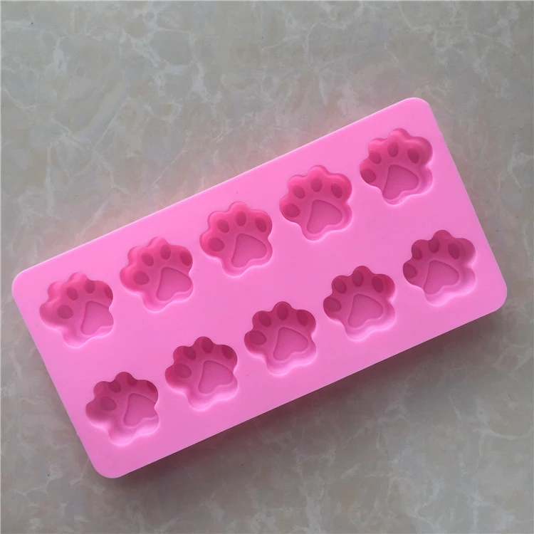 Cartoon Cat Paw And Bear Paw Silicone Chocolate Mold