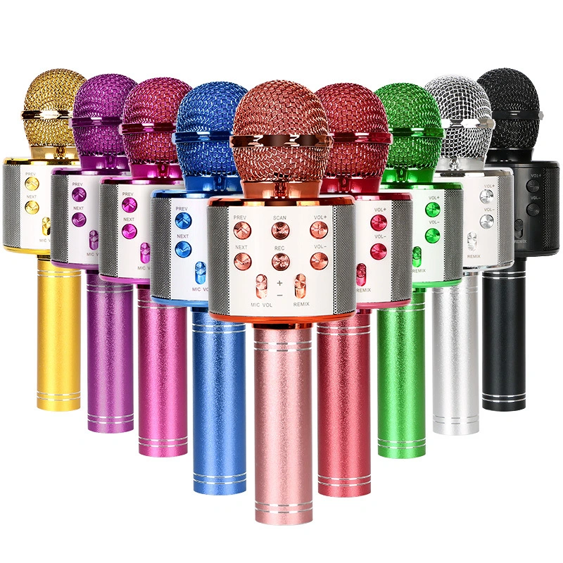 Wireless Bluetooth Colorful Light Microphone