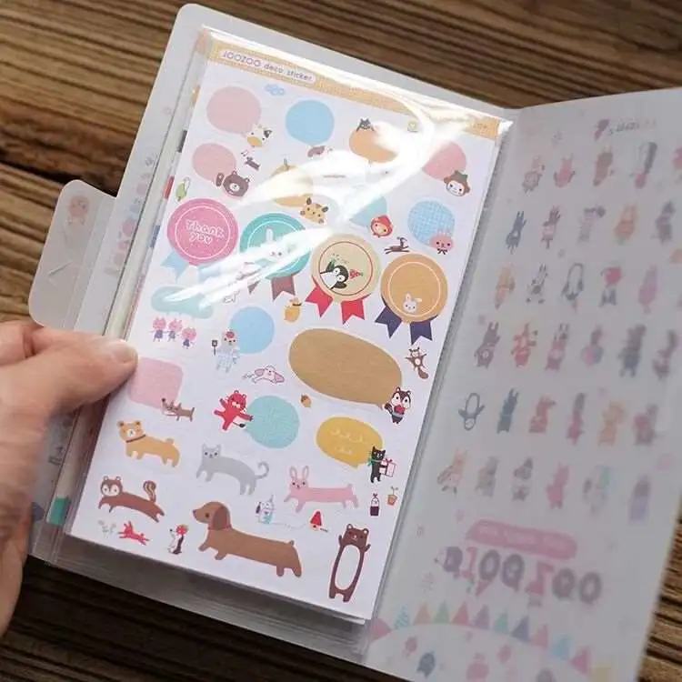 Cute Cartoon Growth Brochure Sticker Set