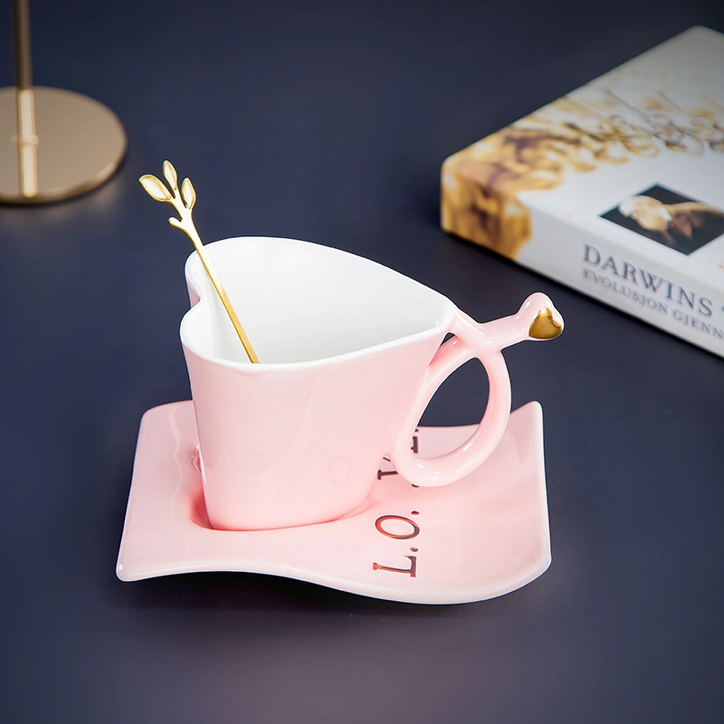 Home Light Luxury Hanging Ear Love Ceramic Cup