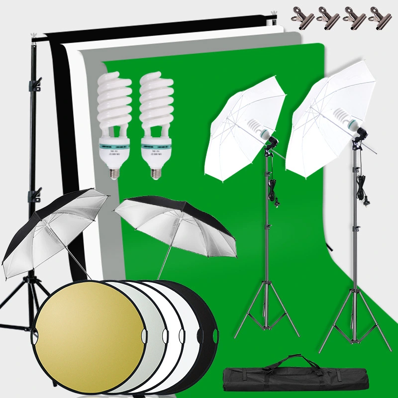 Soft Light Umbrella Shooting Photography Bulb Fill Light Set