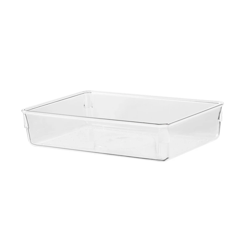 Transparent Kitchen Cutlery Drawer Divider Box