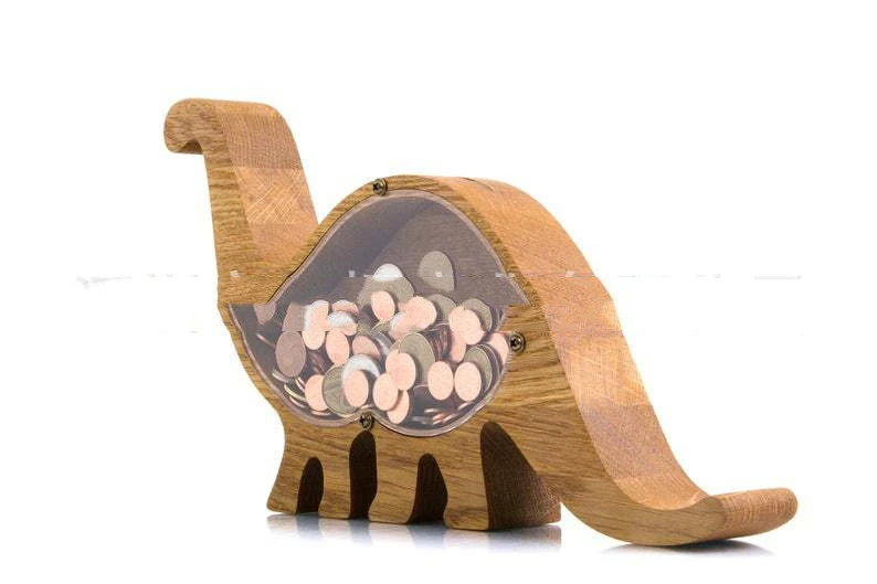 Wooden Animal Piggy Bank Creative Piggy Bank