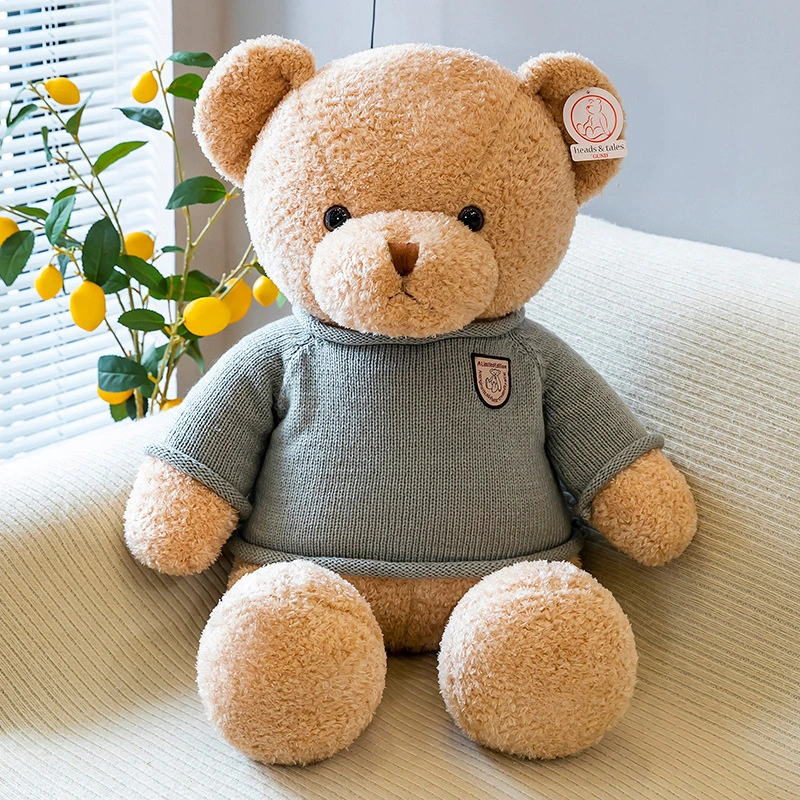 Sweater Teddy Bear Doll Plush Pillow