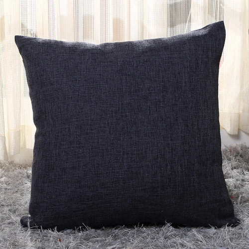 Home Linen Pillow Case Solid Color Hugging Sofa