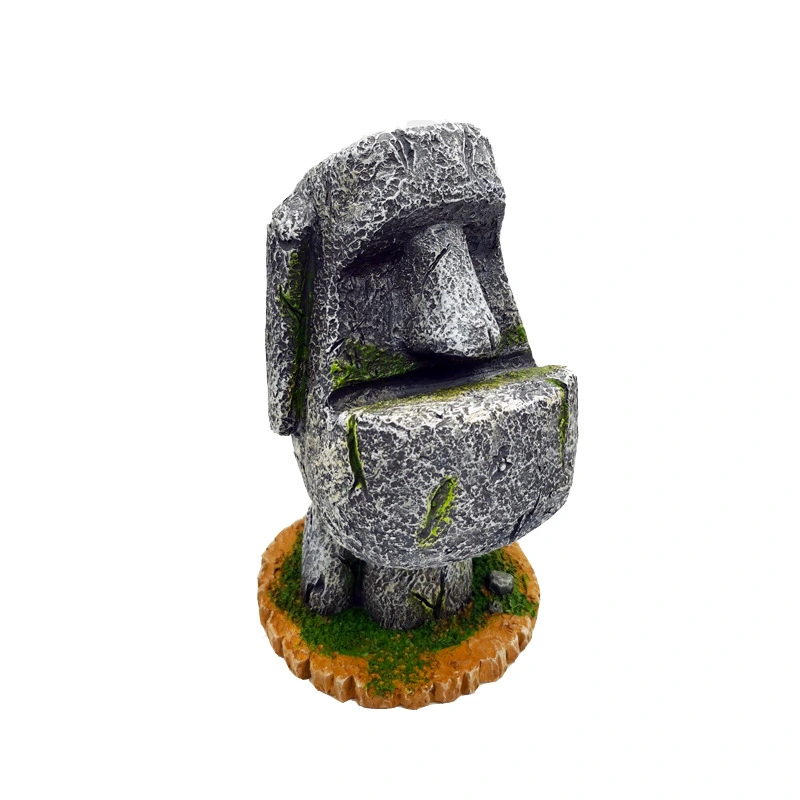 Creative Easter Island Resin Retro Stone Portrait Moai