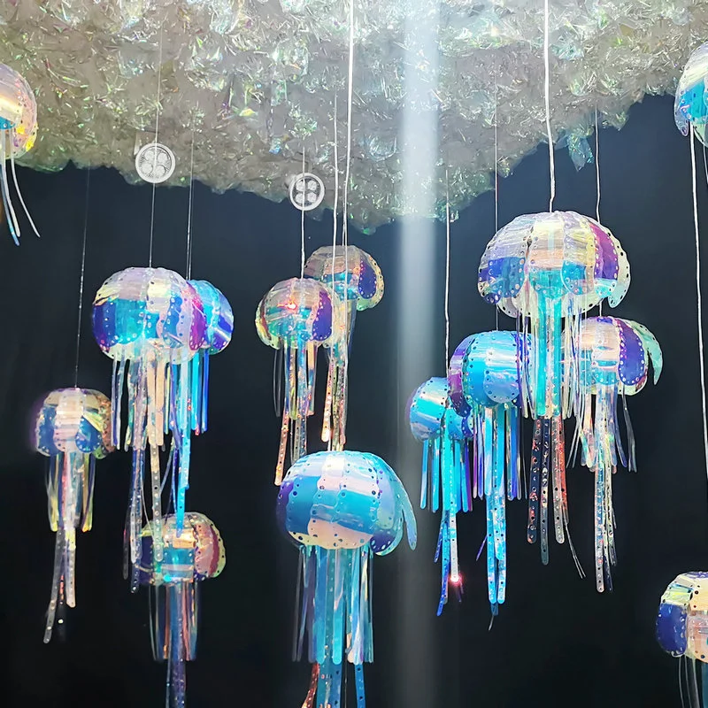 Glowing Jellyfish Creative Decoration Symphony Modern Art Decoration Pendant