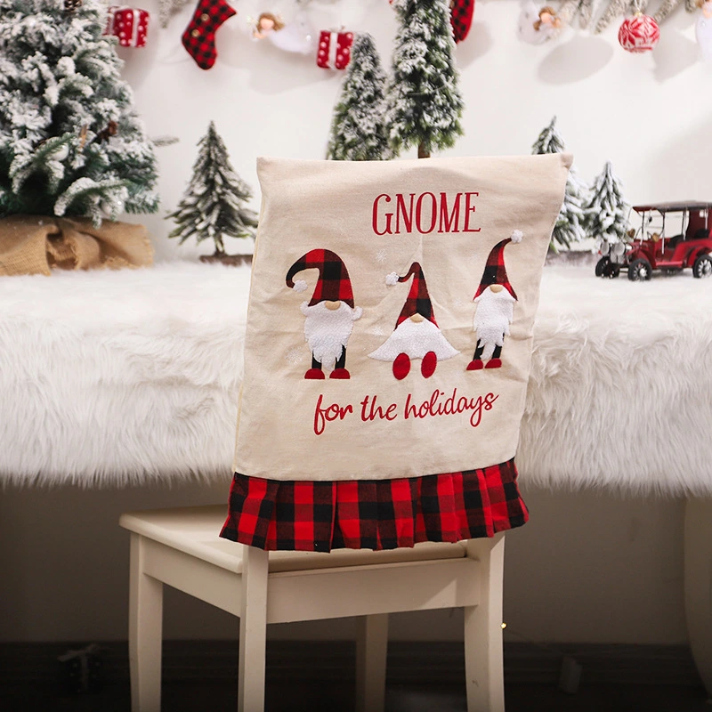 Cross-border European And American New Christmas Decorations Plaid Cloth