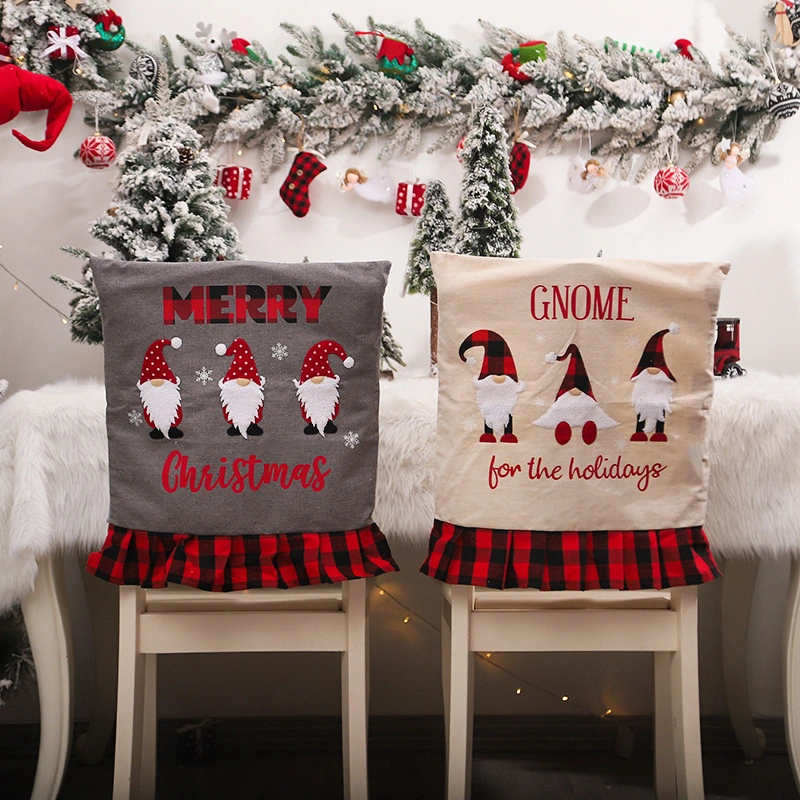 Cross-border European And American New Christmas Decorations Plaid Cloth