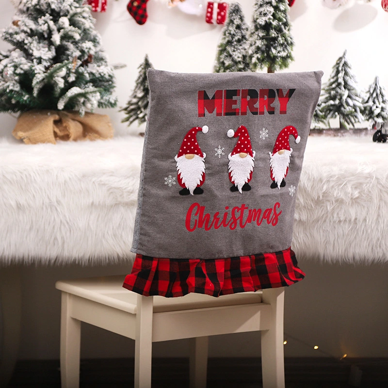 Cross-border European And American New Christmas Decorations Plaid Cloth