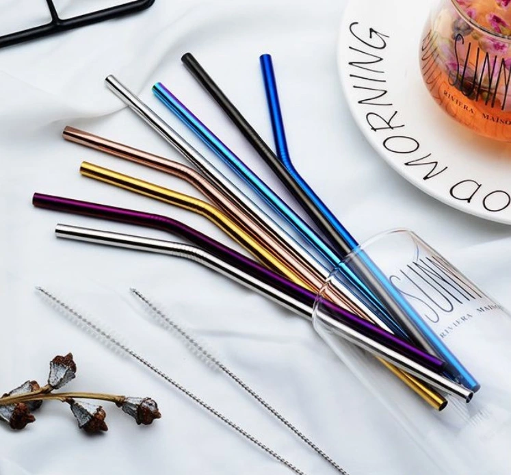 Stainless Steel Straw Drink Coffee Milk Tea Color