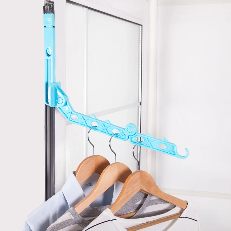 Indoor Creative Windows Foldable Clothes Rack