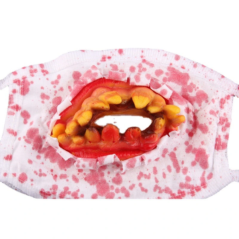 Halloween Decoration Bloody Vampire Mask Vinyl Artificial Denture