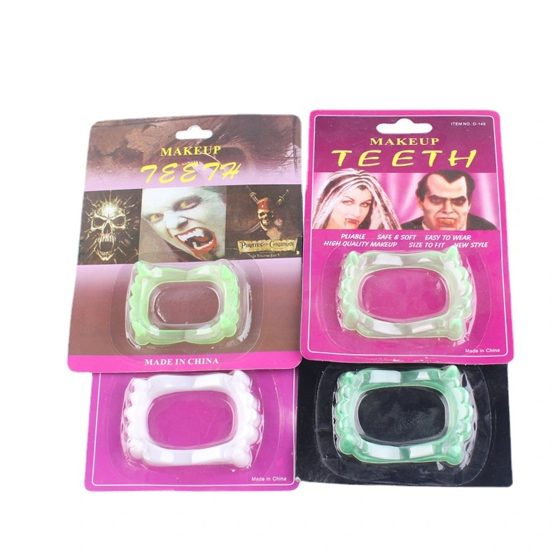 Halloween Decoration White Denture Luminous Denture Set