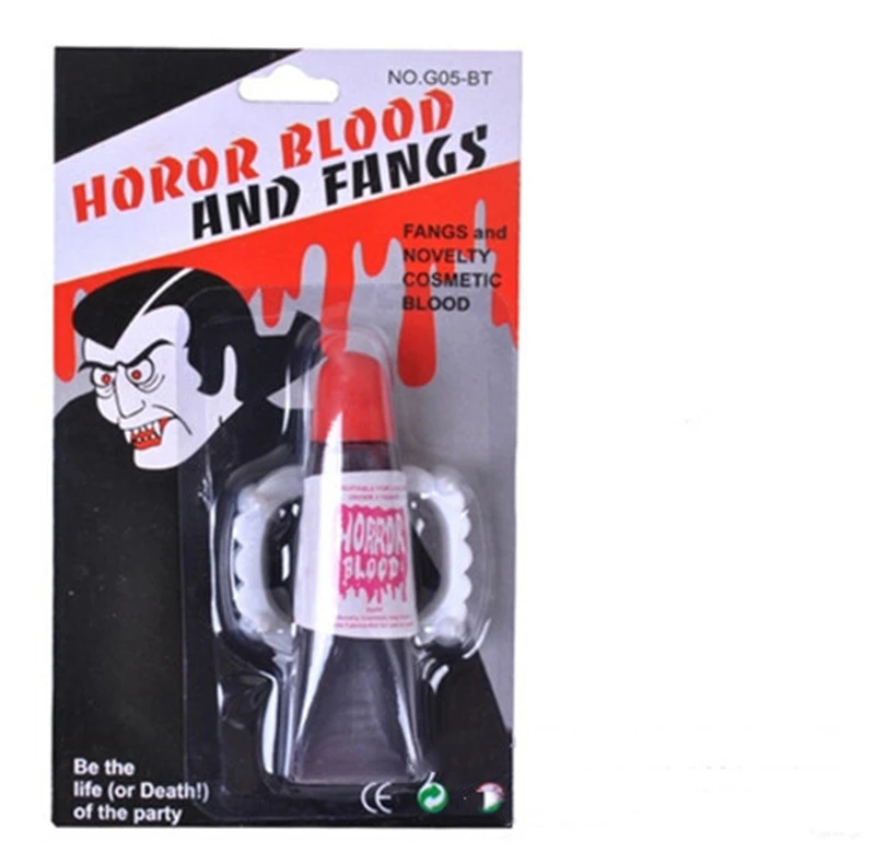 Halloween Artificial Plasma Scary Vomiting Blood Vampire