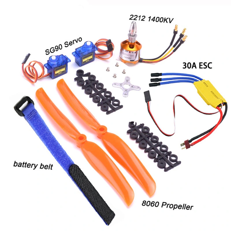 Brushless Motor ESC  Motor  Propeller Server Battery Tie Set