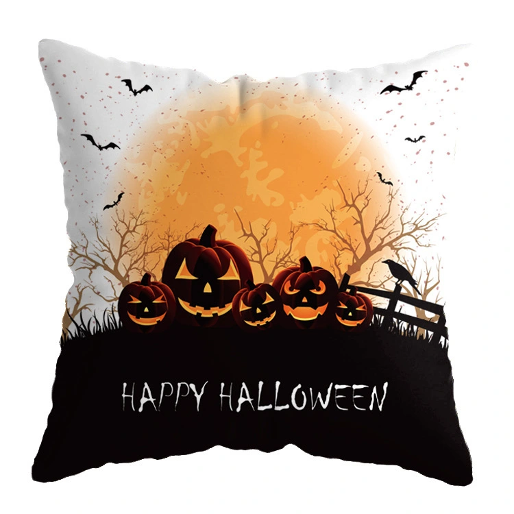 Linen New Skull Halloween Pillow Case Witch Series