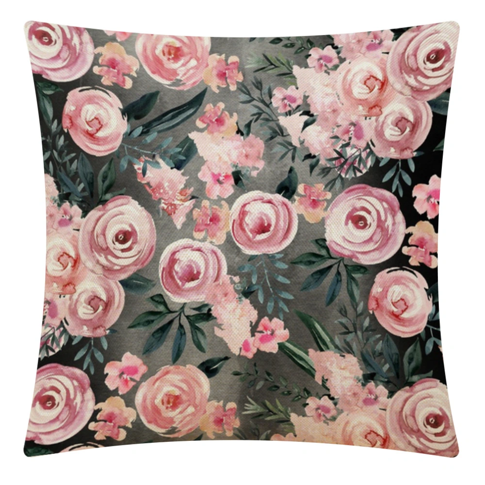 Plant Flower Series Home Cotton And Linen Pillowcase