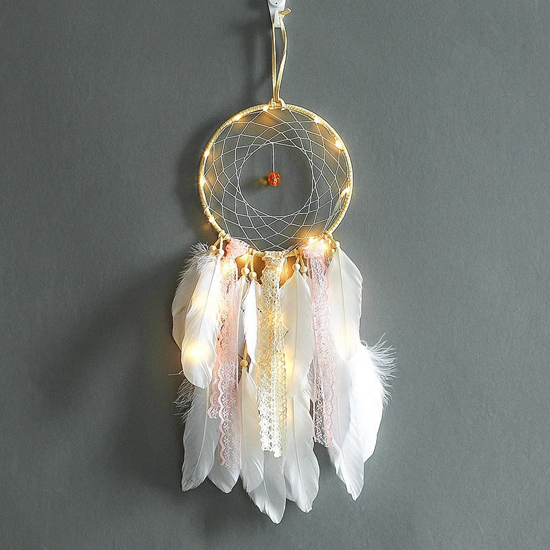 Girl Heart Simple Dream Catcher Pendant Indoor Ornament