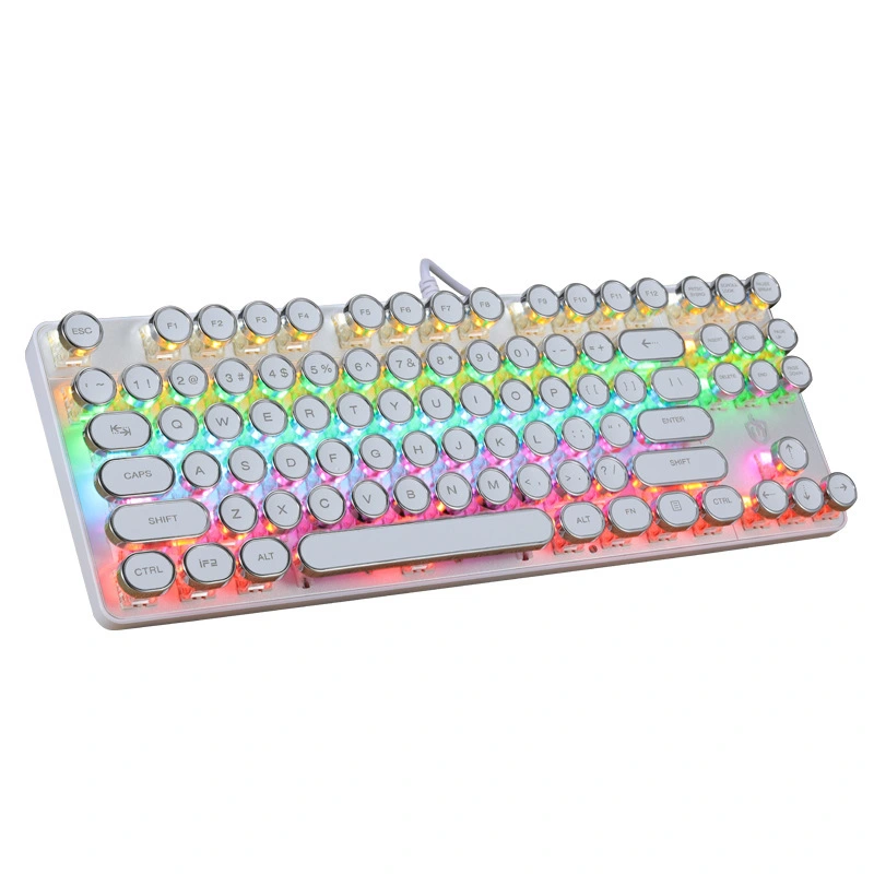 Punk Mechanical Keyboard 87 Keys Game Office