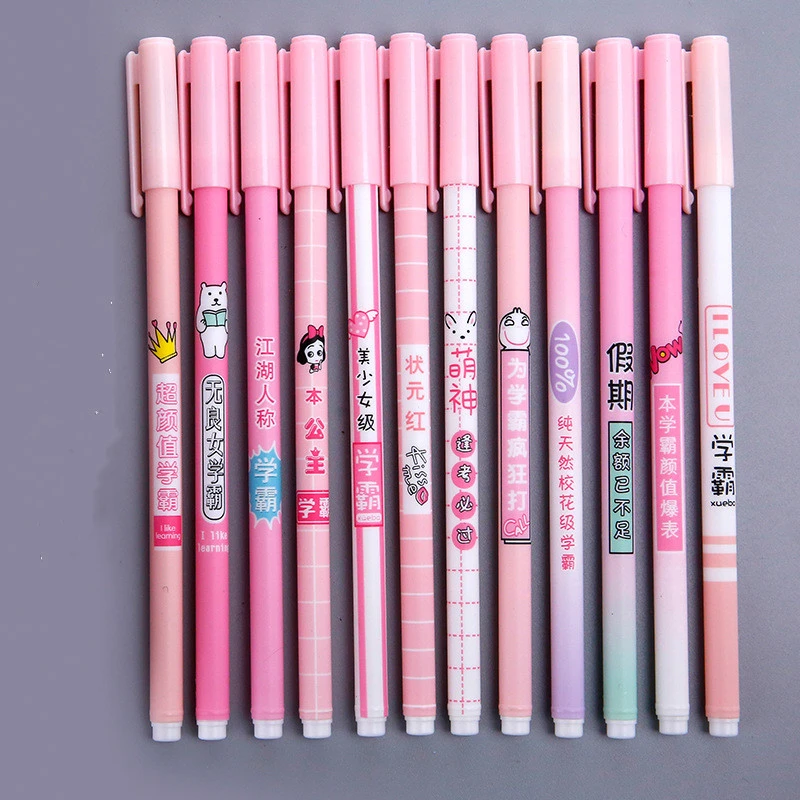 Xueba Pen School Flower School Grass Gel Pen Cute Student