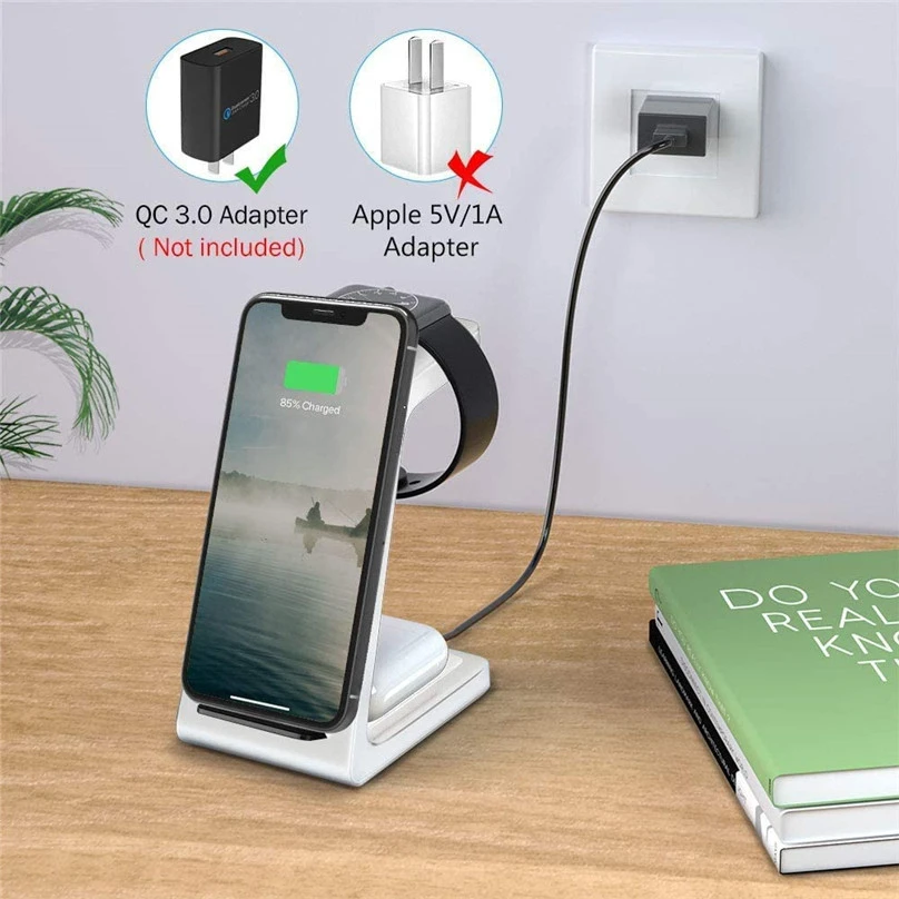 Wireless Charger For Three-in-one Vertical Multi-function Stand Fast Charging Stand