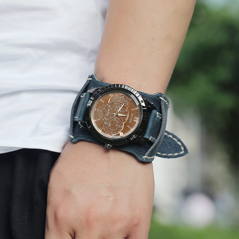 Leather Watch Personality European And American Punk