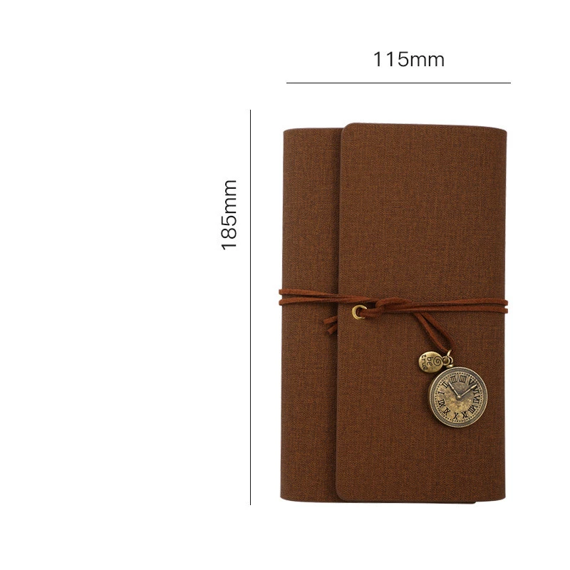 Retro Loose Leaf Notebook With Straps