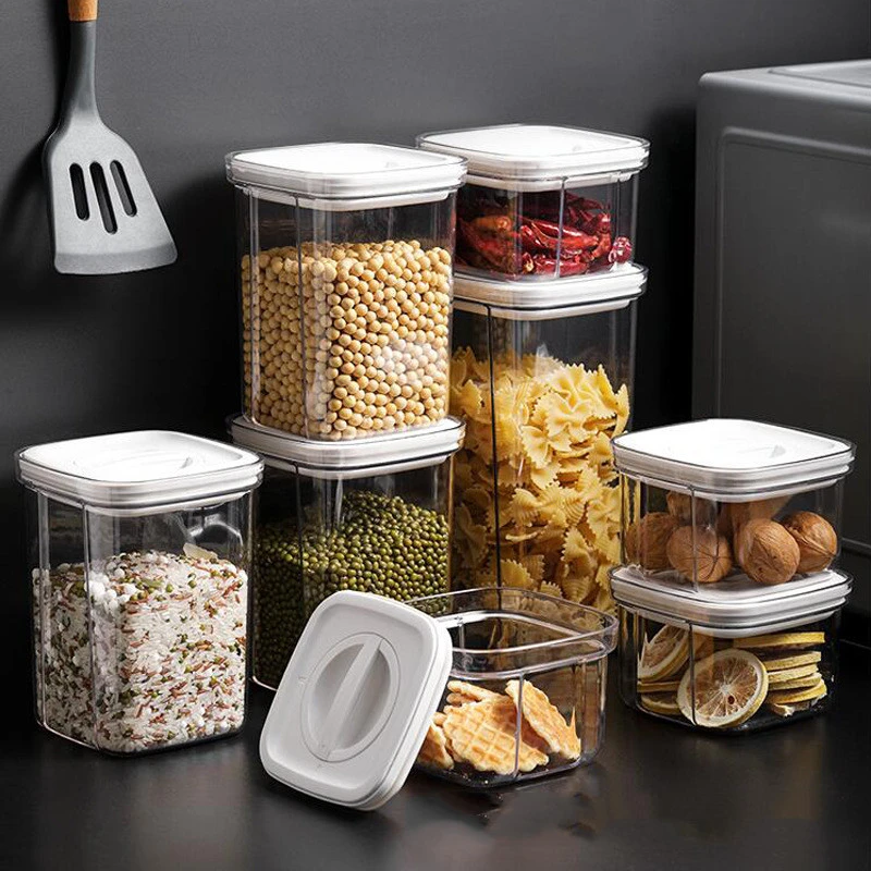 Rotary Damp-proof Sealed Tank High-quality Stackable Fresh-keeping Box