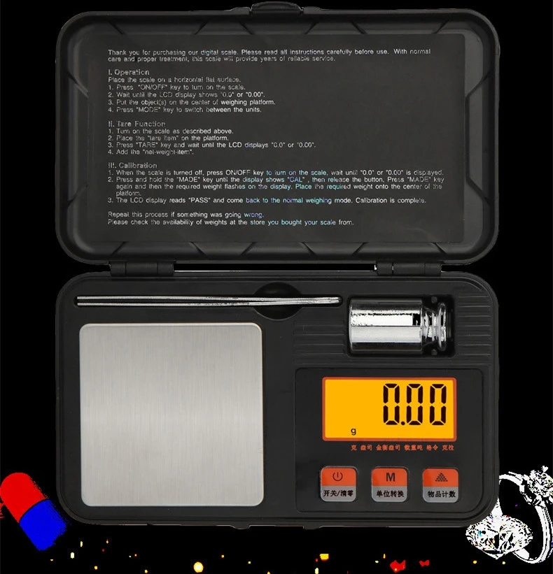 High-precision Small Electronic Scale, Portable And Accurate Weighing 0.01g