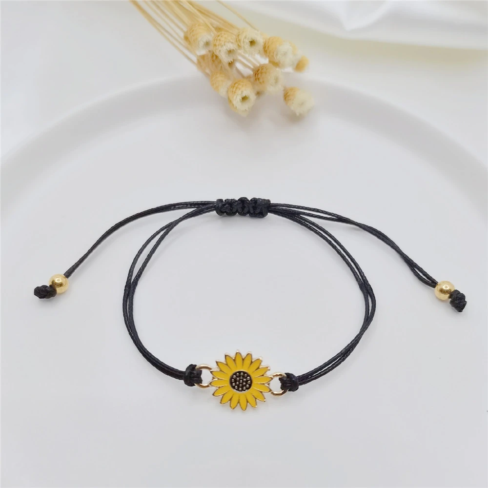 Beautiful Alloy Sunflower Sunflower Daisy Wax Thread Knitting