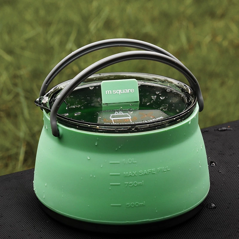 Folding Silicone Kettle Portable Camping Outdoor