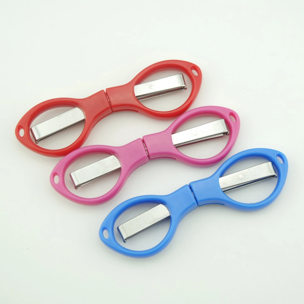 Travel Folding Gift Scissors With Plastic Handle