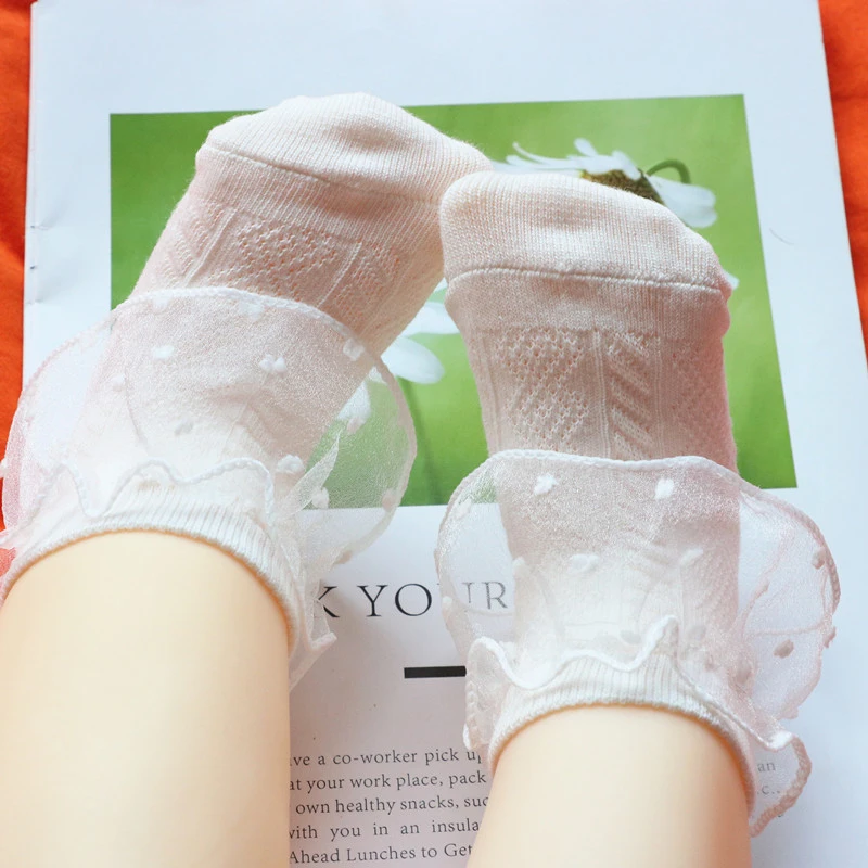 Children's Socks New Spring, Autumn And Summer Girls Lace Socks