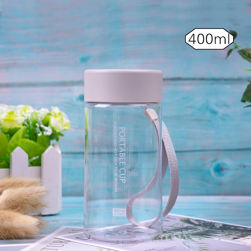 Mini Plastic Cup Water Cup Cute Portable Accompanying Cup With Rope