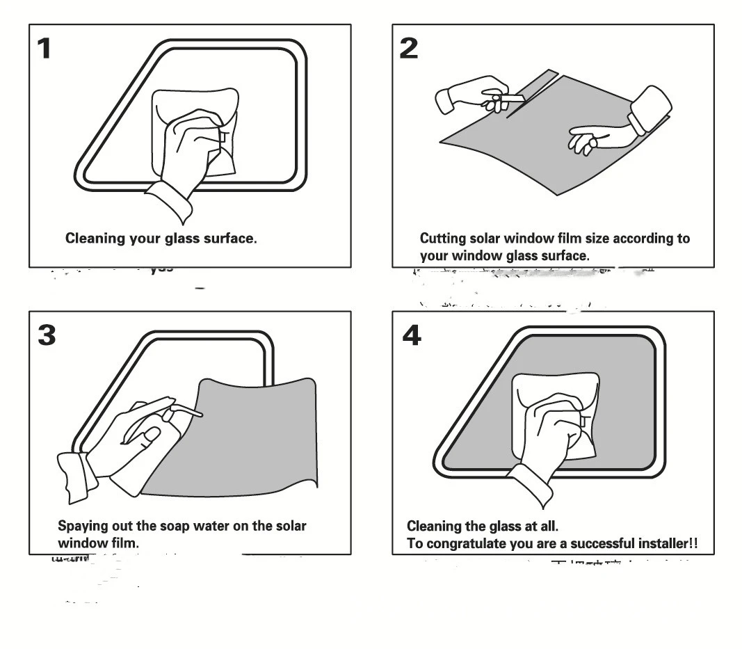 Sun Film, Car Glass, Sunscreen And Heat Insulation, Black Car Window Film, Roof Film And Pearl Cotton Stick