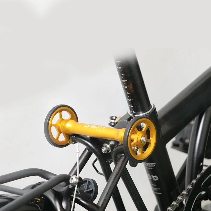 Small Cloth Folding Bike Modified Aluminum Alloy Easy Wheel Extension Rod Litepro Telescopic Rod Easy Wheel