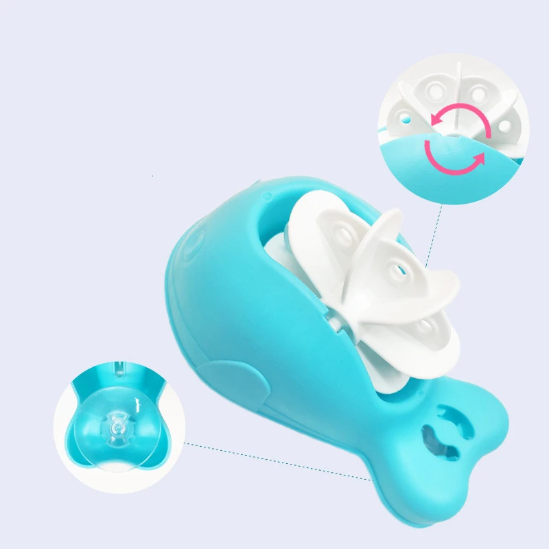 Rotating Whale Waterwheel And Scoop 3-piece Baby Bath Toy