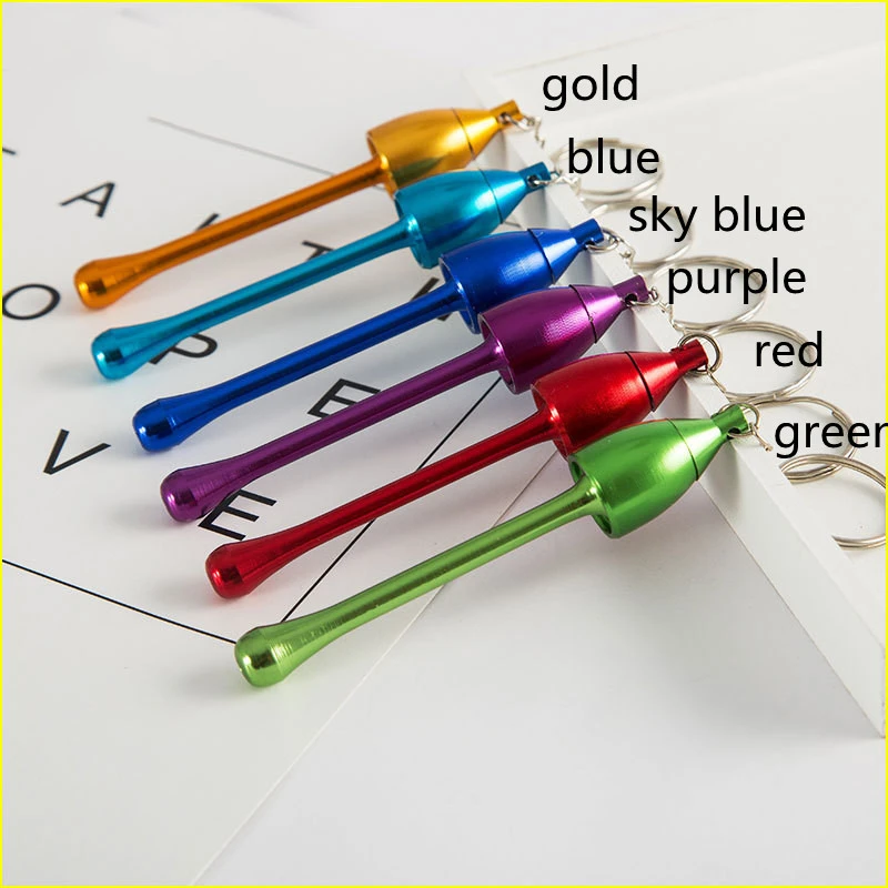 Metal Pipe Keychain Pendant Outdoor Pipe Mini Metal Pipe