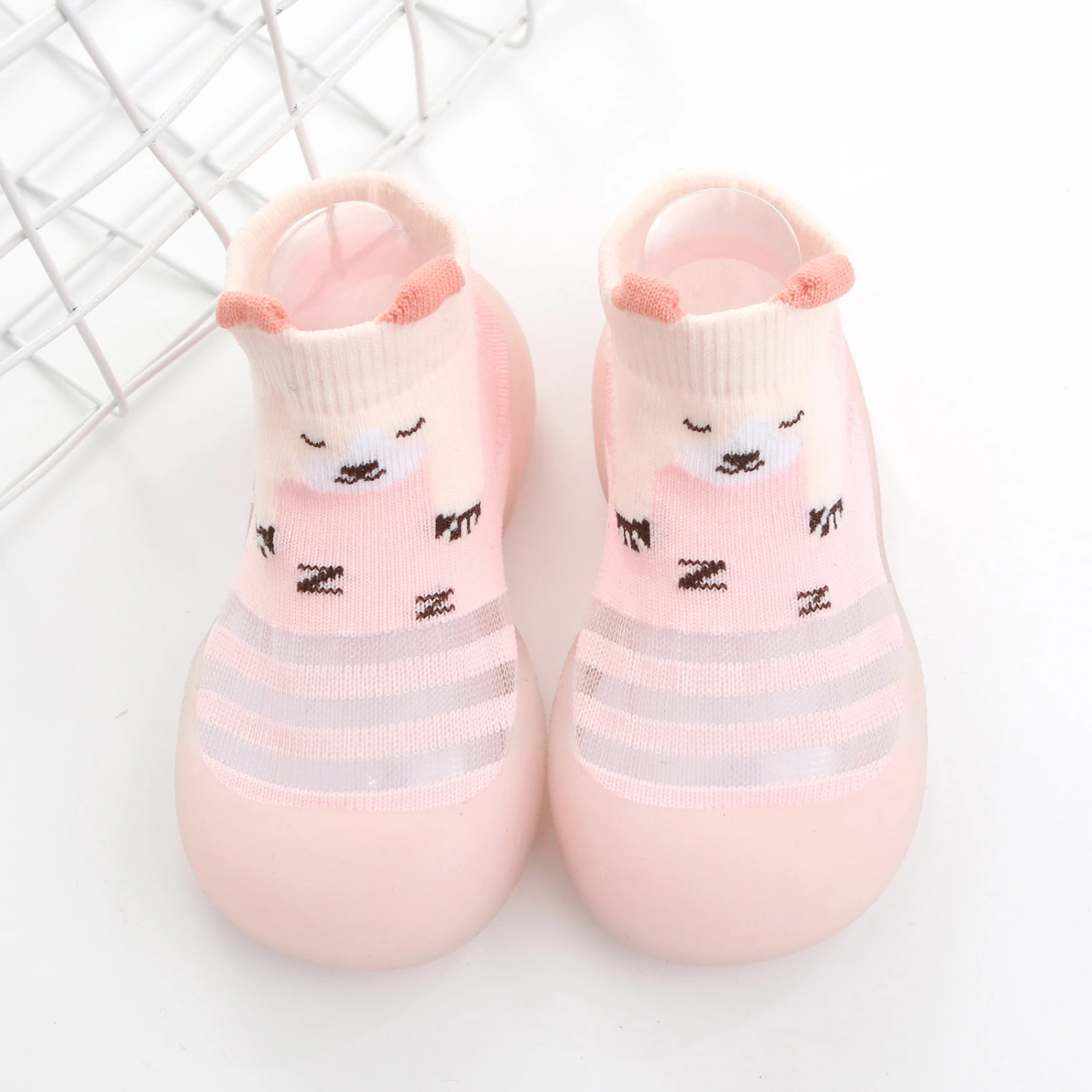 0-4 Years Old Baby Toddler Shoes Ice Silk Socks Shoes Baby Soft Sole Floor Shoes