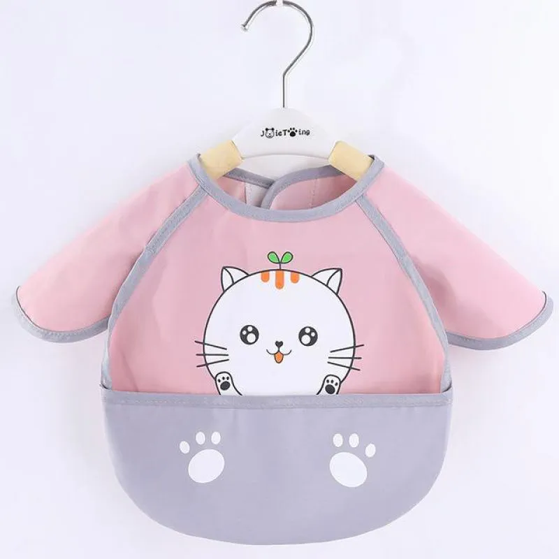 Mother, Baby And Child Waterproof Bib Overalls, Bib Skirt And Mouth Gown