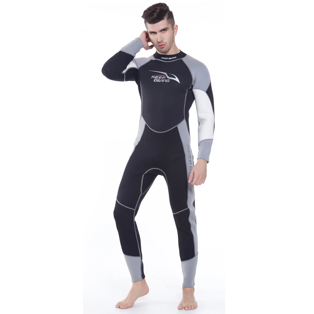 Long-sleeved One-piece Sun Protection Warm And Wear-resistant Wetsuit Men's Winter Swimsuit