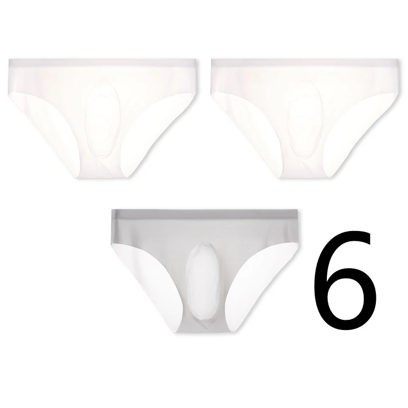 Men's Underwear Ice Silk Briefs